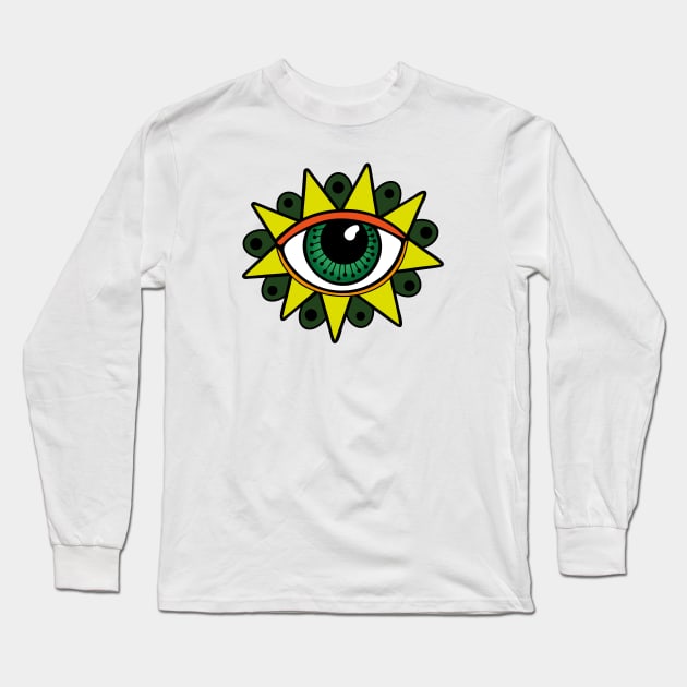 Eye Flower Long Sleeve T-Shirt by majoihart